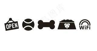 矢量宠物店标识图片