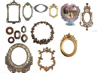 欧美金色边框PSD分层图片