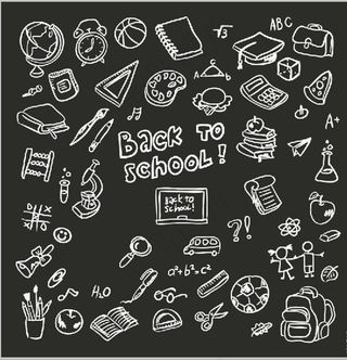 手绘文具标识图片