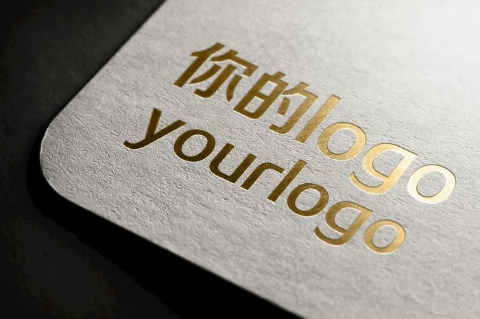 UV烫金商标样机图片
