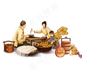 做月饼图图片