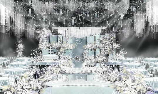 高级灰婚礼效果图图片