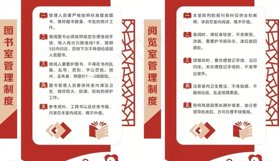 图书室制度图片