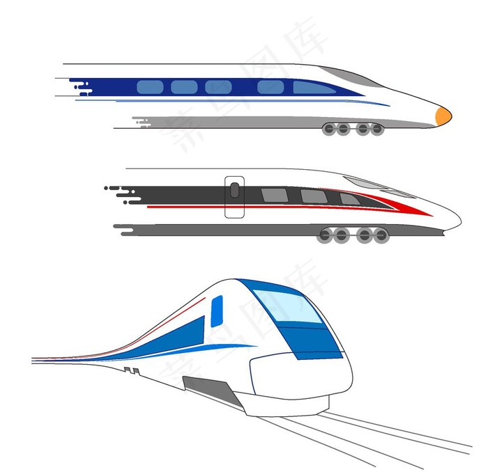 列车高铁图片ai矢量模版下载