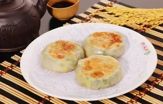 香煎韭菜鸡蛋饼图片