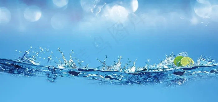 水珠背景图片(4000X2000(DPI:96))psd模版下载