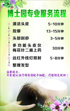 博士园专业服务流程海报图片
