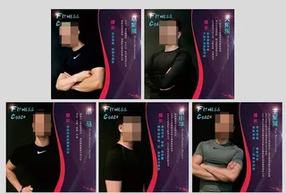 健身房 教练展板图片