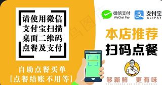 扫码点餐提示图片