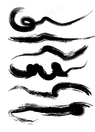 水墨笔刷图片