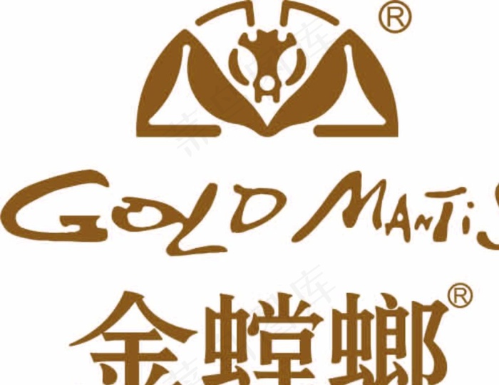 金螳螂标记图片ai矢量模版下载