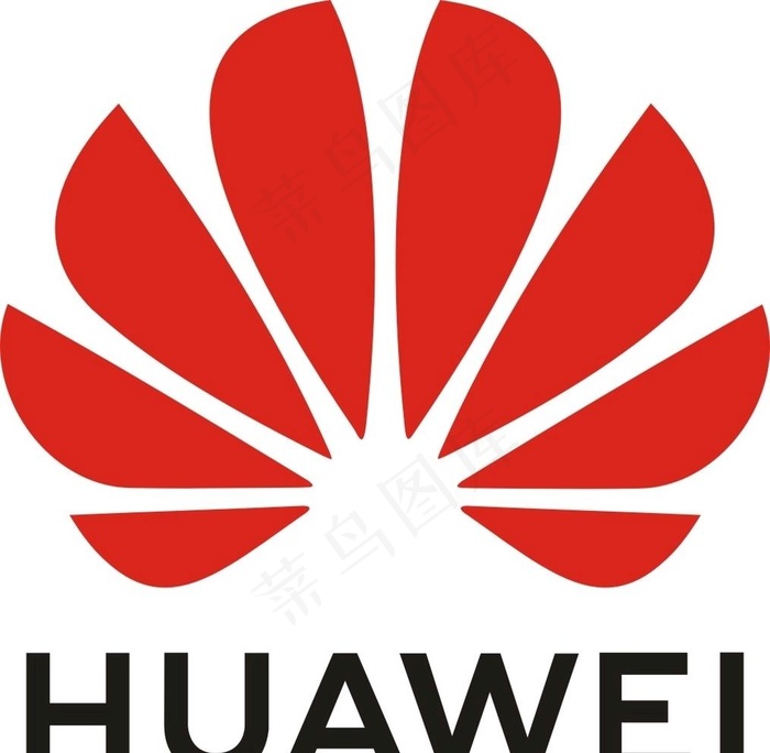 华为标志图片cdr矢量模版下载