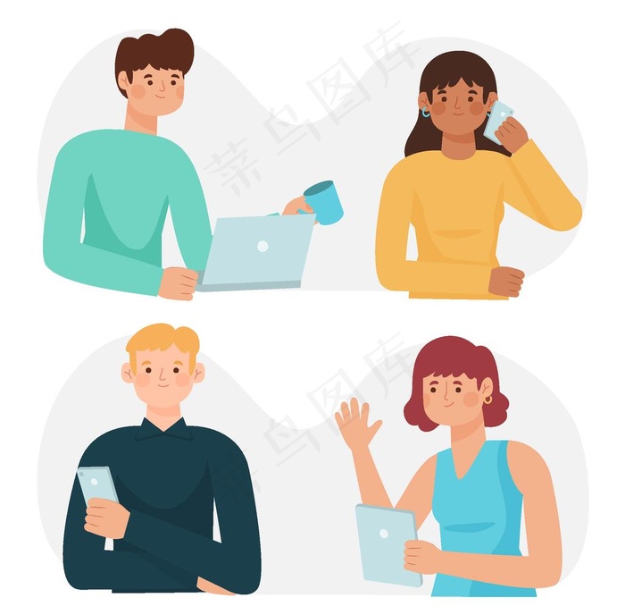 矢量卡通人物图片