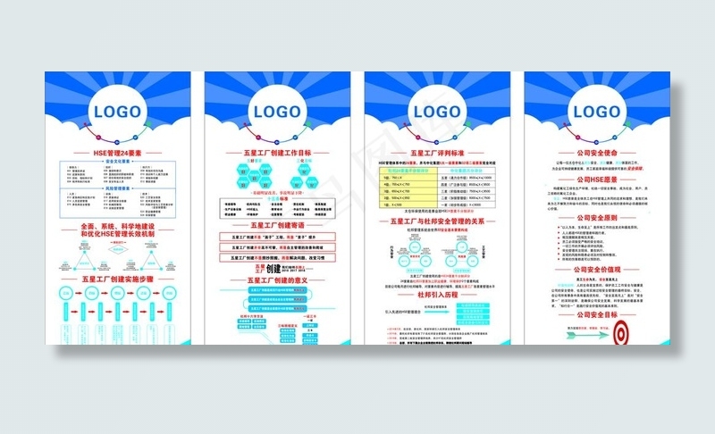 展架模板图片cdr矢量模版下载