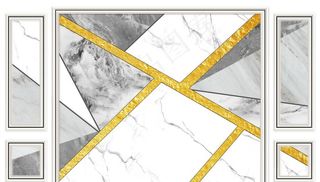 边框造型几何大理石纹背景墙图片