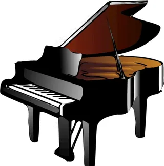 矢量钢琴图片