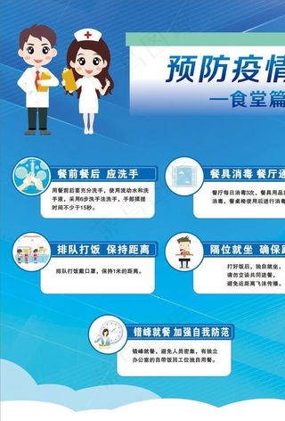 预防疫情食堂图片