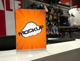 台面海报宣传牌样机图片