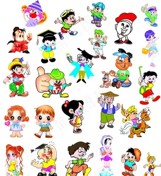 卡通人物卡通素材图片