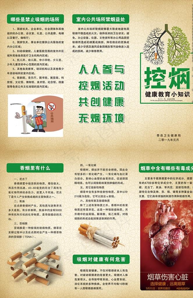 控烟健康教育小知识图片