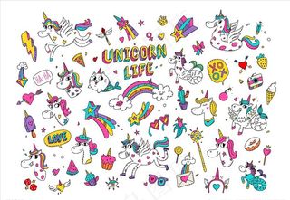 卡通独角兽图片