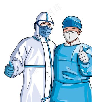 疫情中医护工作者鼓励原创手绘卡图片