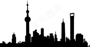 浦东剪影图片