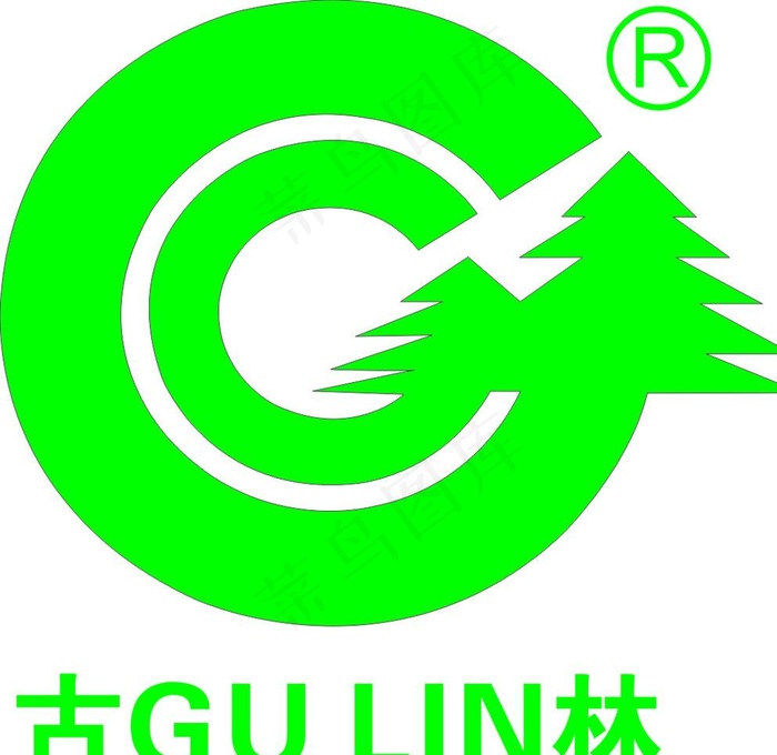 古林木业 LOGO图片cdr矢量模版下载