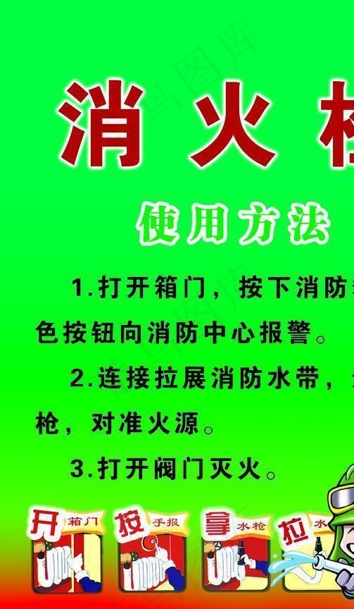 消防卡通漫画图片psd模版下载