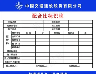 配合比标识牌图片