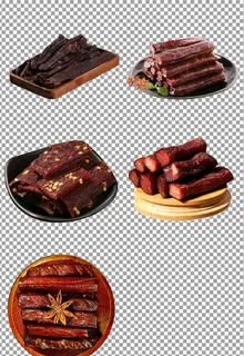 手撕风干牛肉干图片