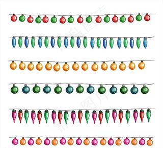 彩绘节日彩灯串图片