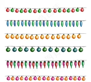 彩绘节日彩灯串图片