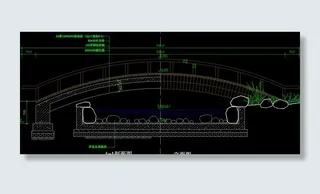景观桥详图图片