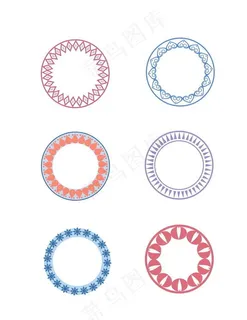 圆形图标适合纹样图案图片