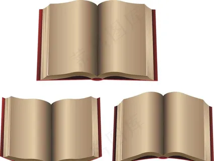 展开的书本图片