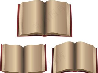 展开的书本图片