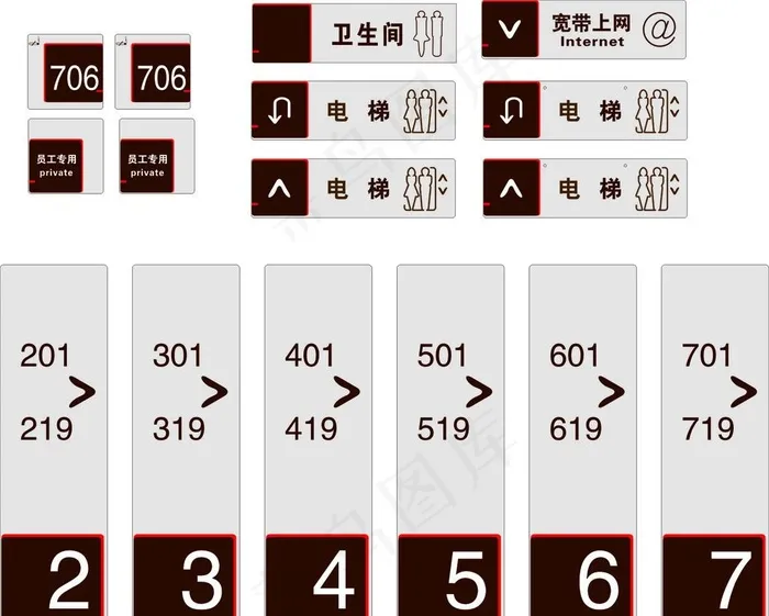 楼层指示 电梯图片cdr矢量模版下载