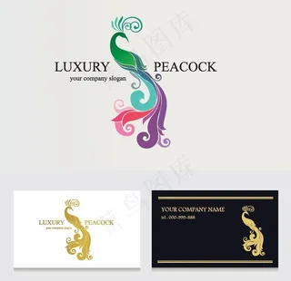 孔雀logo图片
