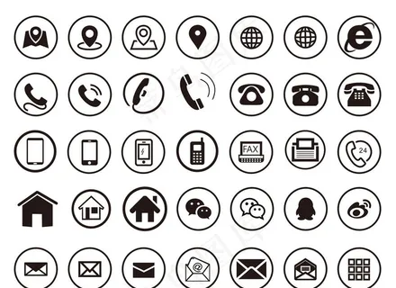 电话地址标志图片