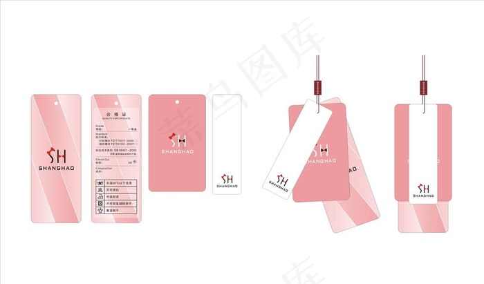 服装吊牌图片cdr矢量模版下载