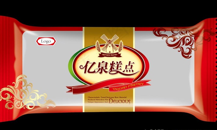 月饼包装（展开图）图片