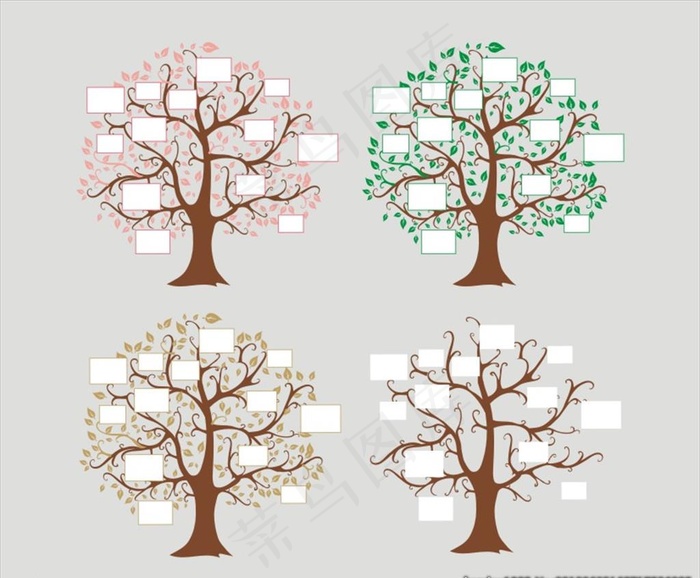 照片树图片cdr矢量模版下载