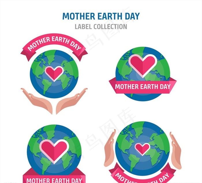 世界地球日标签图片