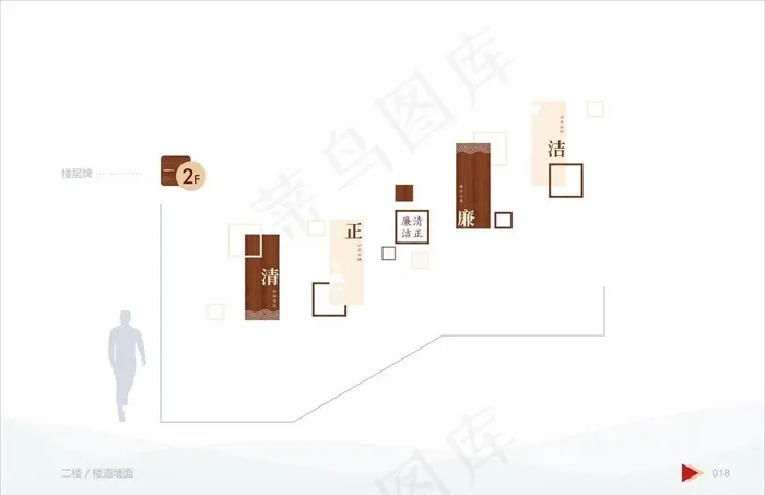楼道党建文化图片cdr矢量模版下载