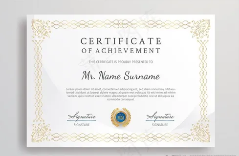 证书设计图片