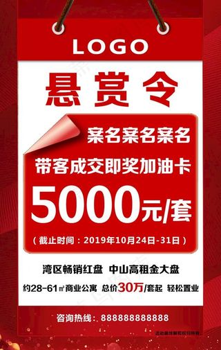 地产特惠广告海报图片