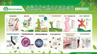 国家基本公共卫生服务项目展板图片