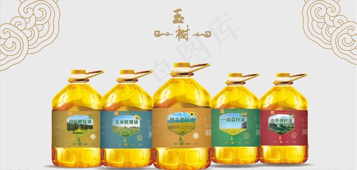 食用油系列包装图片ai矢量模版下载