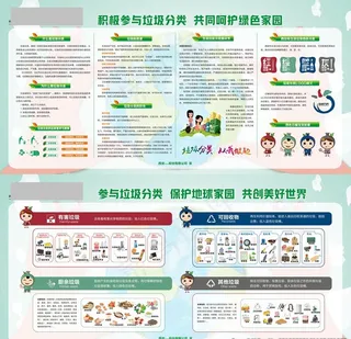 垃圾分类展板图片